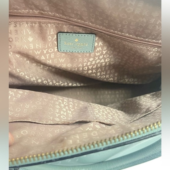 KATE Spade Carli Grove Street Blue Green Dawn Satchel Handbag - Picture 6 of 8